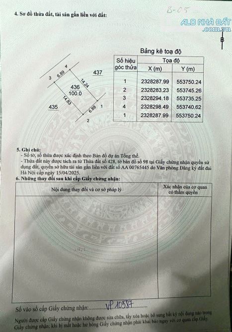 CẦN BÁN LÔ ĐẤT ĐẸP – BÁM TRỤC CHÍNH XÃ CỔ ĐÔNG - 1