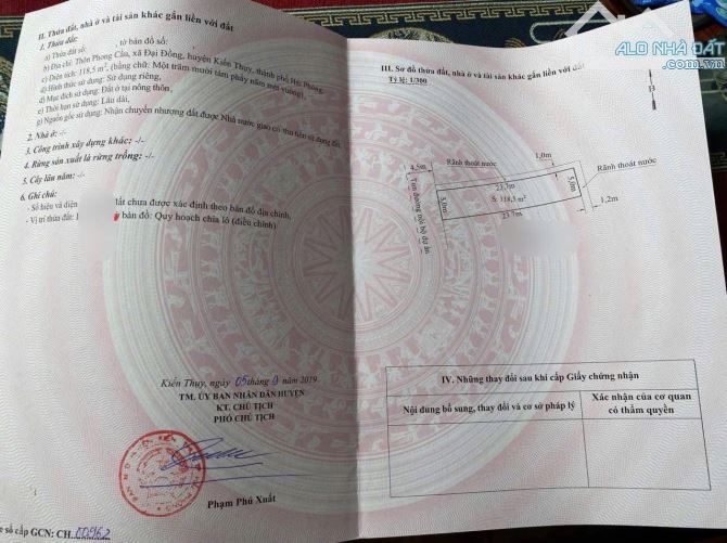 Chính Chủ gửi Bán đất Chung Cư Đại Đồng- Kiến Thuỵ kinh doanh buôn bán đẹp - 1