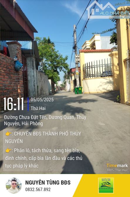 Bán đất trục đường thông phường Dương Quan - 1