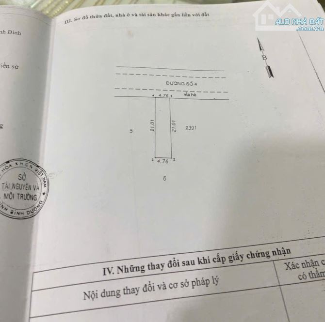 Bán Đất 100m Đường nhựa 8m , Tân Đông Hiệp Dĩ An - 4