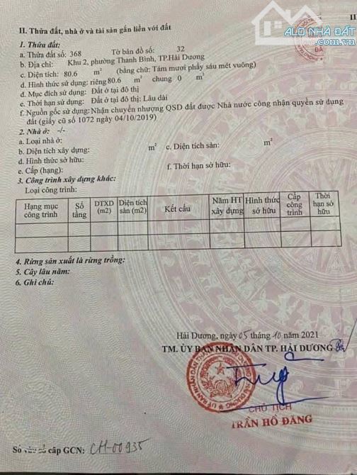 Cần tiền  bán gấp lô đất, 45 ngõ 160 vũ hựu
