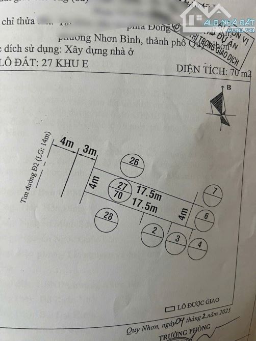 📍 BÁN ĐẤT MẶT TIỀN ĐƯỜNG ĐS2 – KHU ĐÔNG CHÙA BÌNH AN, GẦN CHỢ DINH
