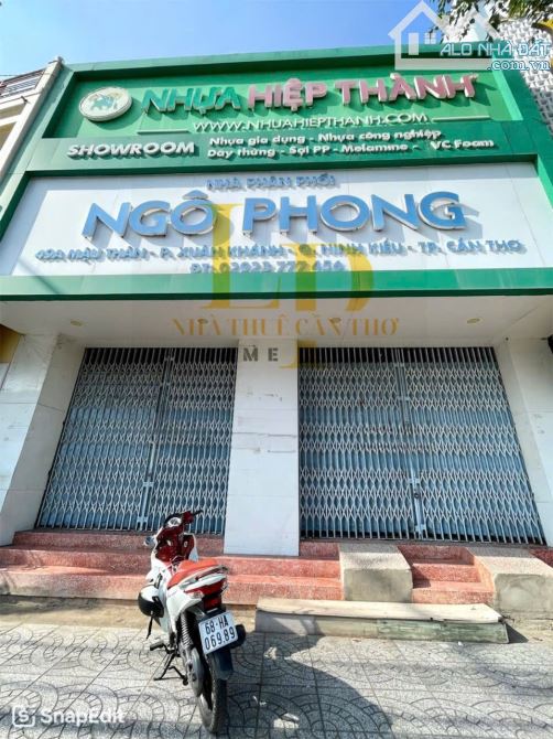 Cho thuê nhà 1 trệt 1 lầu mặt tiền ngang 8,8m đường mậu thân, ninh kiều, cần thơ