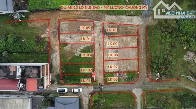 LÔ ĐẤT  2 MẶT THOÁNG.  78 M. NÚI SÁO.  MỸ LƯƠNG.  CHƯƠNG MỸ.  ĐỐI DIỆN BV NAM LƯƠNG SƠN