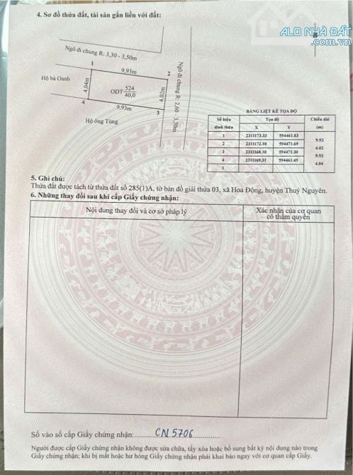 Chào bán lô góc tdp Hoa Động, tp Thuỷ Nguyên,hải phòng  Vị trí cách đường 203 mấy chục mét