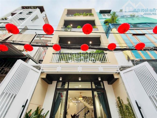 Bán nhà đẹp 4 tầng, hẻm oto, 61m2, Lê Văn Thọ, Gò Vấp, Nhỉnh 8 tỷ, SHR