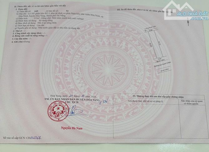 "🏡 BÁN ĐẤT ĐẸP – ĐƯỜNG BÀ NÀ - SUỐI MƠ, GẦN BÀ NÀ HILLS, ĐÀ NẴNG