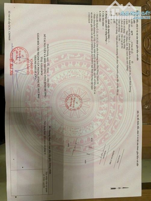 Bán đất sổ riêng đường nhựa 9m phú hồng thịnh dĩ an.bd
