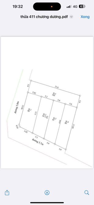 BÁN ĐẤT CHƯƠNG DƯƠNG – THƯỜNG TÍN – 81M² – ĐƯỜNG 6M THÔNG – GIÁ CHỈ 36,5 TRIỆU/M²