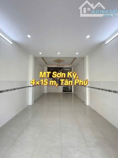 Bán nhà mặt tiền Sơn Kỳ, 4×15 m, Tân Phú, giá 12.5 tỷ