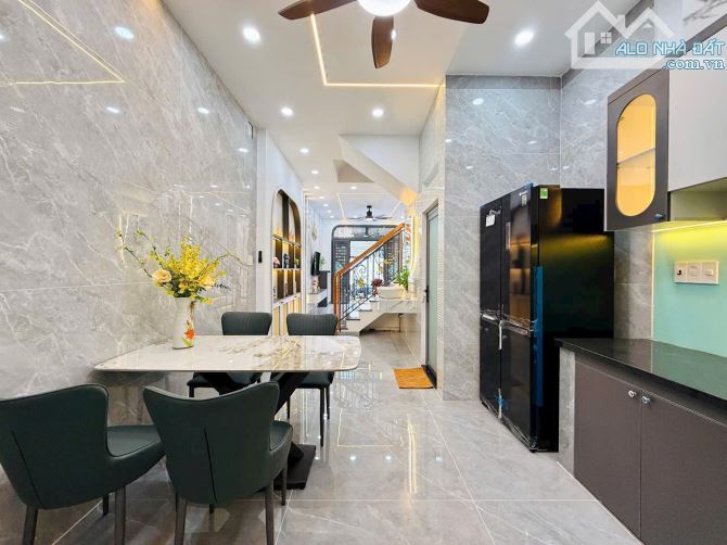 Bán nhà xây mới 100% hẻm 4,5m đường Lê Đức Thọ, P.16, 3,7 x 12, 4 lầu giá 5.75 tỷ tl - 1