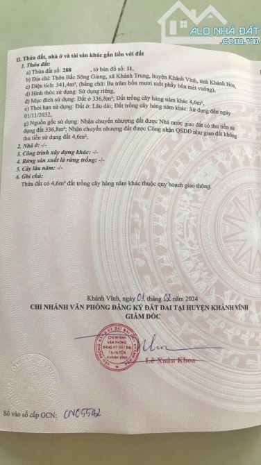 Bán Lô Khánh Trung - Khánh Vĩnh 341m2 Full thổ cư - 1
