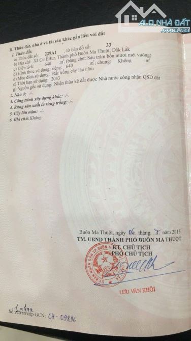Đất 2 mặt tiền trước sau thôn 1 Cư Ebur mặt tiền đường B3 - 1