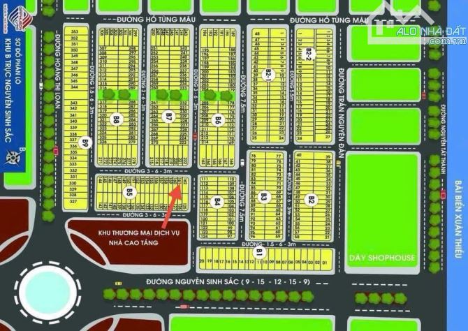 🏩 Bán đất mt đường 6m Hòa Minh 27, 96m2, 4.x tỷ tl - 1