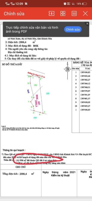 Bán đất 2 sào đất phường Ninh Xuân HNK Quy hoạch thổ cư - 1