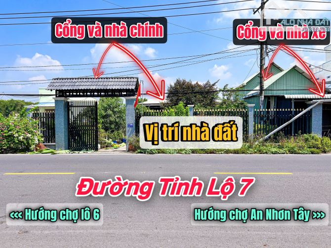 Ngộp bank, chủ gửi bán gấp căn nhà mặt tiền đường tỉnh lộ 7, An Nhơn Tây, Củ Chi. - 1