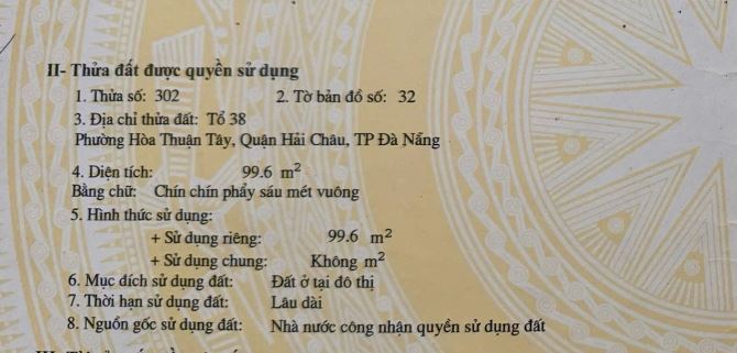 Chính chủ bán đất đẹp đường 5.5m, hiếm có tại TT Hải Châu, mặt tiền 33 Trần Tấn Mới - 2