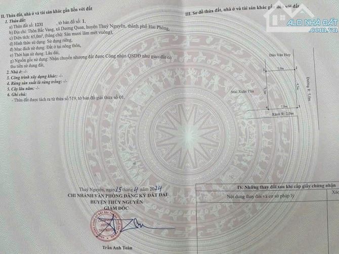 Bán lô góc 65m phường Dương Quan giá chỉ hơn 2 tỷ - 2