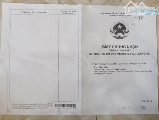 Bán lô đất 180m2 giá  2ty45 tỷ SHR ngay Hồ Văn Tắng - 2