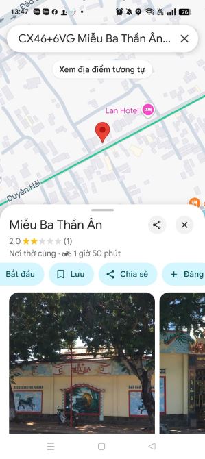 Đất  Lô góc Mặt tiền DUYÊN HẢI  TT Cần thạnh  10 x 38,5m  60 triệu/mét - 2