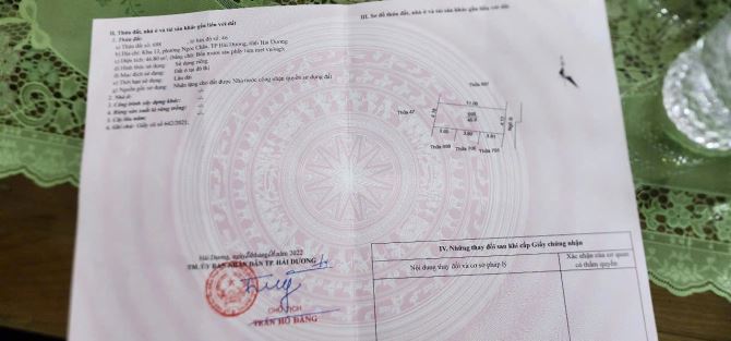 Bán lô đất ngõ 19 Lê Viết Quang Phường Ngọc Châu - Tp Hải Dương. - 2