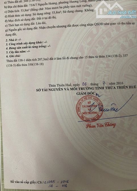Bán đất kiệt ô tô Kim Long giá chỉ 1 tỷ 400 triệu - 2