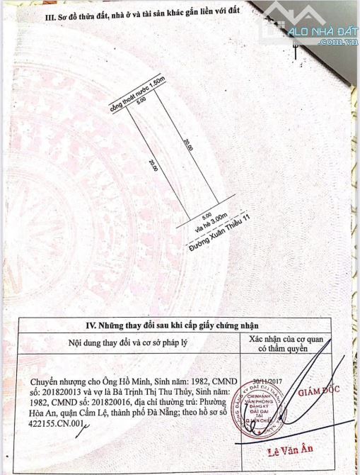 Bán lô đất đường Xuân Thiều 11 (thông biển Nguyễn Tất Thành) DT 100m2 giá 3ty750 có bớt - 2