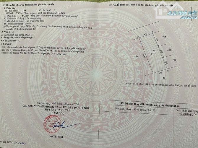 Vạn Phúc, Thanh Trì, DT: 55m, MT: 4.51m, ngõ xe 3 gác tránh xe máy, giá 2.75 tỷ - 2