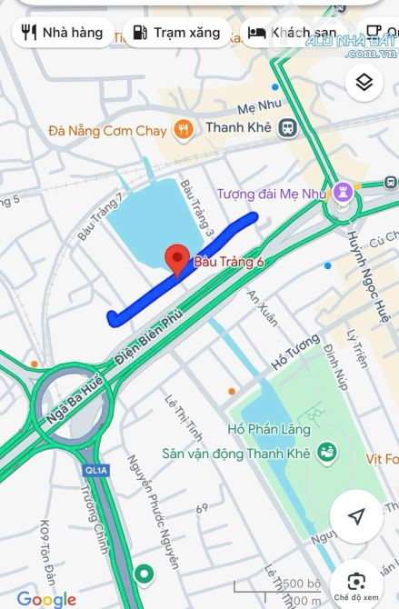 Bán Lô Góc 2MT đường Bàu Trảng 6, Thanh Khê - sát Điện Biên Phủ - 129m2. Giá 7,5 tỷ tl - 2