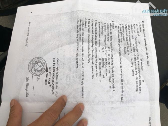 Chủ kẹt cần bán gấp nhà 117 NGUYỄN CƯ TRINH- QUẬN 1, 25 tỷ có hhmg - 2