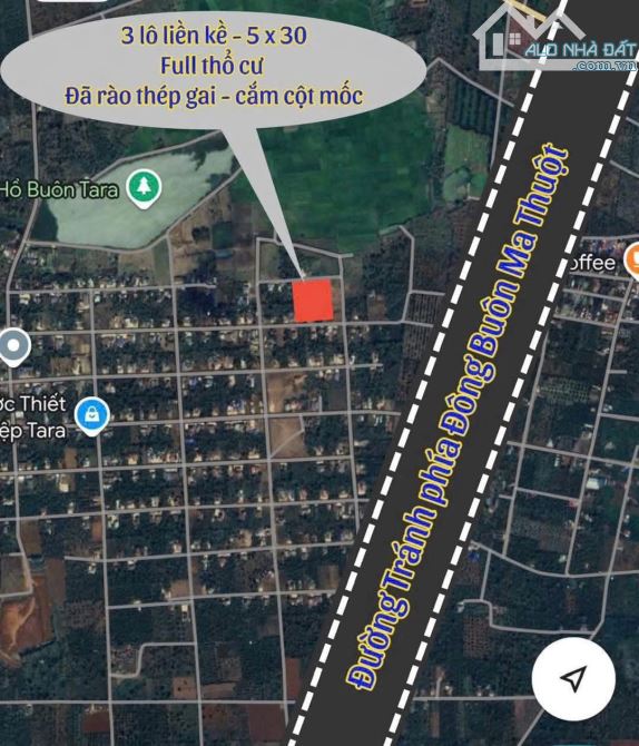 Siêu phâm 3 lô liền kề Tara Hoà Đông Viwe cánh đồng nhìn thấy hồ tara mát mẻ , bao tét giá - 3