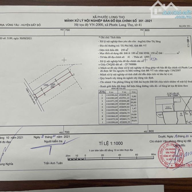Bán 254m2 đất thổ cư Phước Long Thọ,Đất Đỏ,Bà Rịa Vũng Tàu chỉ hơn 800 triệu - 3