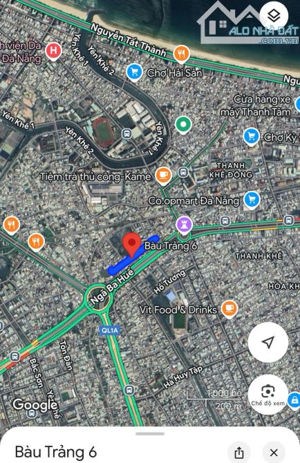 Bán Lô Góc 2MT đường Bàu Trảng 6, Thanh Khê - sát Điện Biên Phủ - 129m2. Giá 7,5 tỷ tl - 3