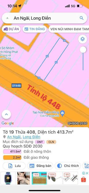 MẶT TIỀN TỈNH LỘ 44B ĐOẠN NGAY VÕ THỊ SÁU - TRUNG TÂM LONG ĐIỀN - 3