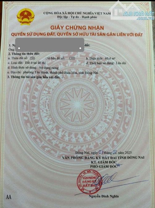 1,4Tỷ TL🔥Bán đất Ngang 7,7m_Gần đường Bùi Hữu Nghĩa 300m, p.Tân Hạnh, Tp.Biên Hòa - 4
