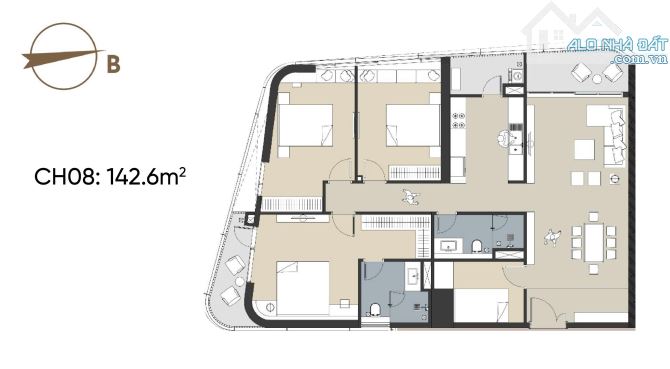 SIÊU HIẾM 4N GÓC TẦNG CAO VIEW ĐẸP CHUNG CƯ N01T7 HAN JARDIN NGOẠI GIAO ĐOÀN - 4