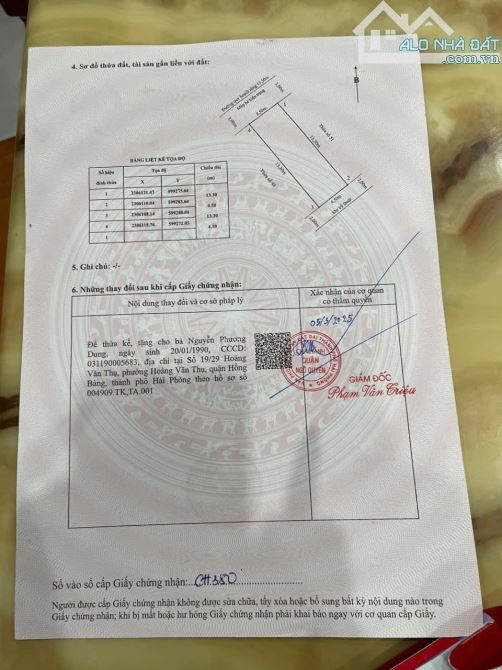 Bán 2 lô liền kề lô 20B lê hồng phong - Ngô quyền . Diện tích 120m ngang 9m - 5