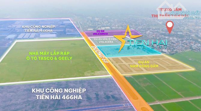 Bán đất đấu gía khu CN Tiền Hải, phân lô vỉa hè, hạ tầng đẹp, sổ đỏ,chỉ 1,3 tỷ/lô - 5