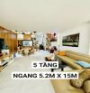 BÁN NHÀ 5 TẦNG - NGANG 5.2M - ĐỐI DIỆN HENIKEN Q12 - ĐƯỜNG 8M