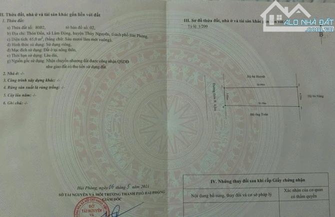 Siêu phẩm lô đất trục thôn Đền - Lâm Động  65m giá 1,7x tỷ