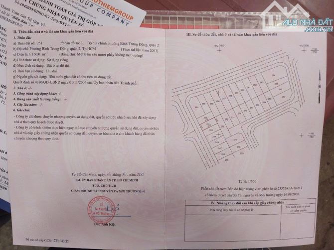 Bán đất nền B52 Thủ Thiêm đường 33 khu Nguyễn Duy Trinh Quận 2 cũ (160m2) 90 tr/m2