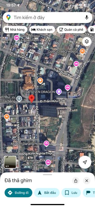 BÁN LÔ ĐẤT MẶT TIỀN 10,5m TRẦN HỮU TƯỚC SÁT BIỂN