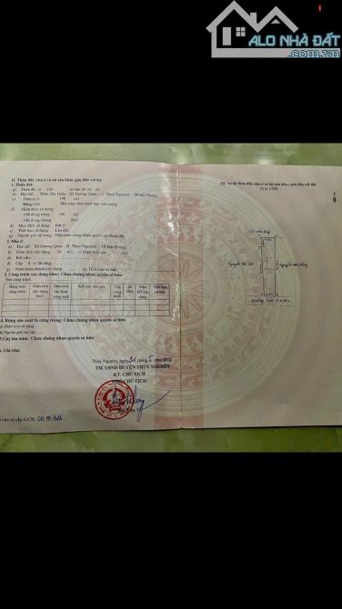 Bán lô đất đường thông oto giá chỉ 23tr/m Phường Dương Quan - Thuỷ Nguyên - Hải Phòng