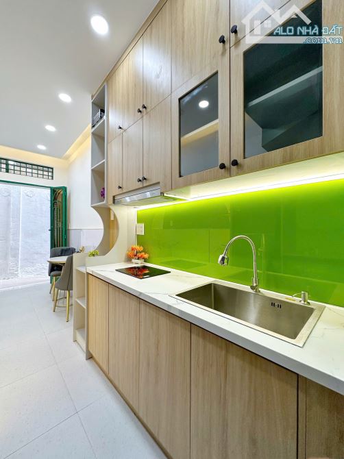 Nhà mới 2 tầng 2.5x6m nở hậu 3.2m 349/64/39G Chu Văn An 2.5 tỷ - 1