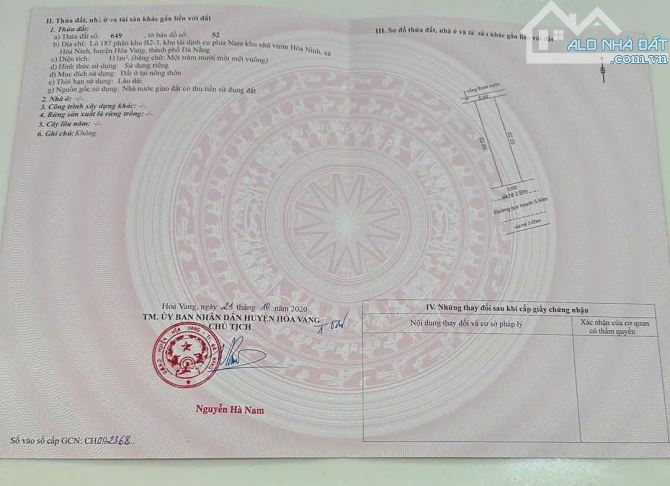 📌📌📌Làm việc trực tiếp!!! Bán lô đất đẹp khu nhà vườn Hòa Ninh giá rẻ 🍀 - 1