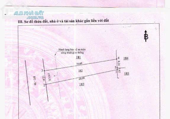 Cần bán lô đất có sẵn nhà kiên cố mặt tiền QL56 , Thị Trấn Long Giao, Huyện Cẩm Mỹ