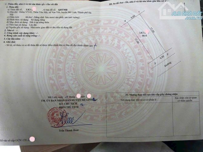 66,6m đấu giá Vạn Yên - Mê Linh - 2