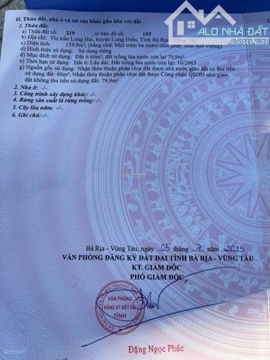 Bán đất  Thị trấn Long Hải, Bà Rịa - Vũng Tàu. - 3