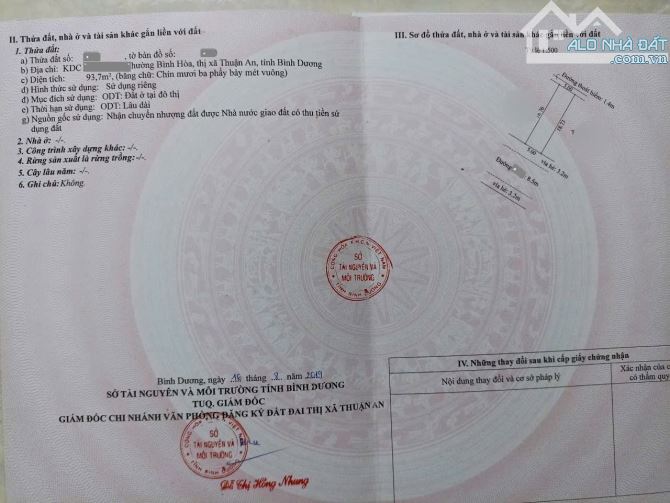 4ty3 TL nhà và 3 phòng trọ 93,7m2 thu nhập 9 triệu/tháng, gần chợ 434, p.Bình Hòa - 4