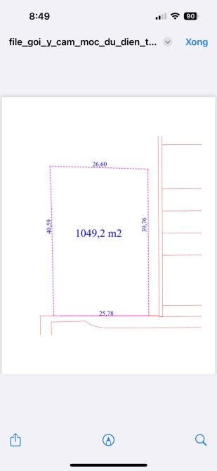 HÀNG HIẾM ĐẤT THỦY VÂN, THUẬN HÓA, HUẾ CẠNH KĐT ECOGARDEN - 1049M2 - 30 TỶ - 4